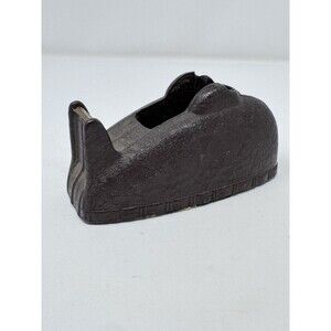 Antique Vintage Minnesota Mining Cast Iron Whale Tail Desktop Tape Dispenser VG